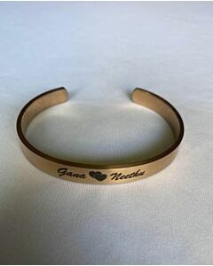 Premium Stylish Stainless Steel Bracelet Rose Gold Open Type