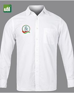 Premium Quality Congress Embroidery White Shirt For Men